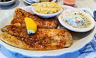 o'steen's restaurant seafood - broiled flounder