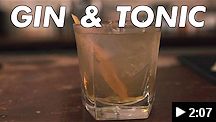 video - St. Augustine Distillery gin & tonic cocktail