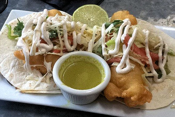 crispy grouper tacos