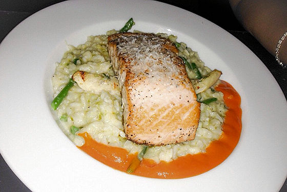 salmon risotto