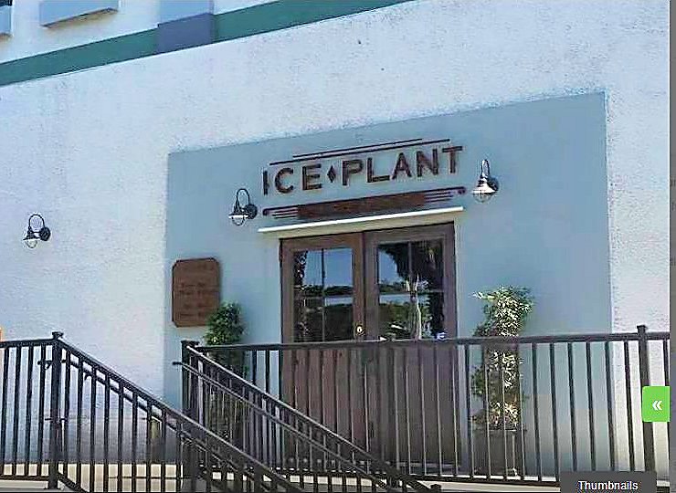 ice plant bar outside entrance