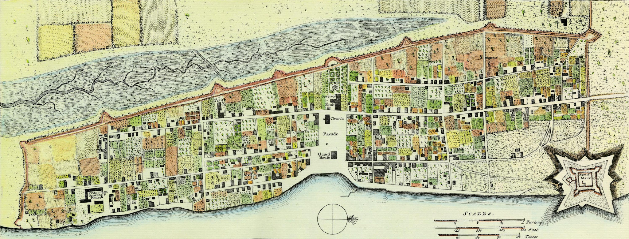 St Augustine Historical Map 1764 